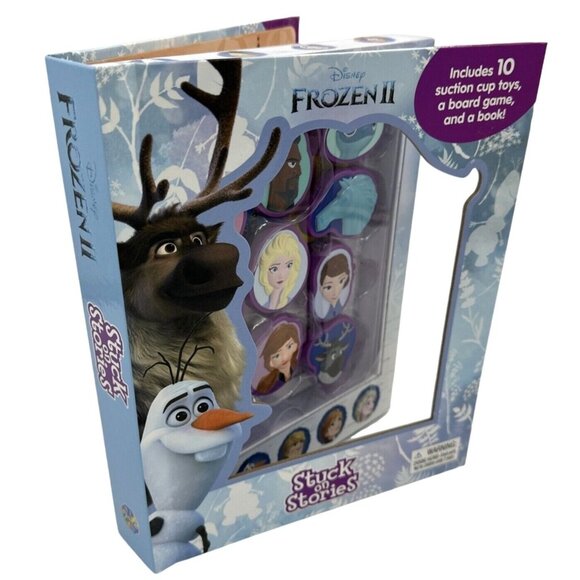 Disney Frozen II Stuck on Stories Play Book Storybook Suction Board Game 3+ NEW - Picture 1 of 4